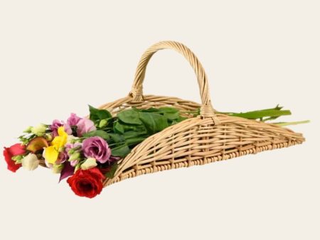 The Floral Garden Trug Harvest Basket For Sale