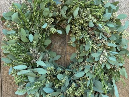 Winter Herb Holiday Wreath For Sale