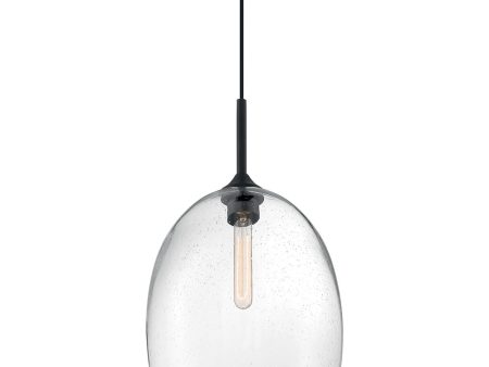 12 W Aria 1-Light Pendant Matte Black Supply