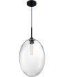 12 W Aria 1-Light Pendant Matte Black Supply