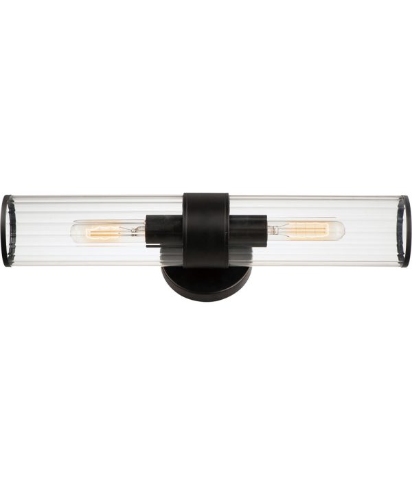 Crosby 2-Light Wall Sconce Black For Sale