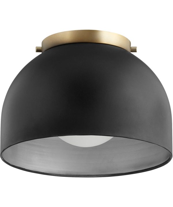 1-light Ceiling Flush Mount Noir For Discount