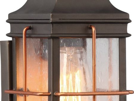 11 H Howell 1-Light Outdoor Bronze   Copper Accents Discount