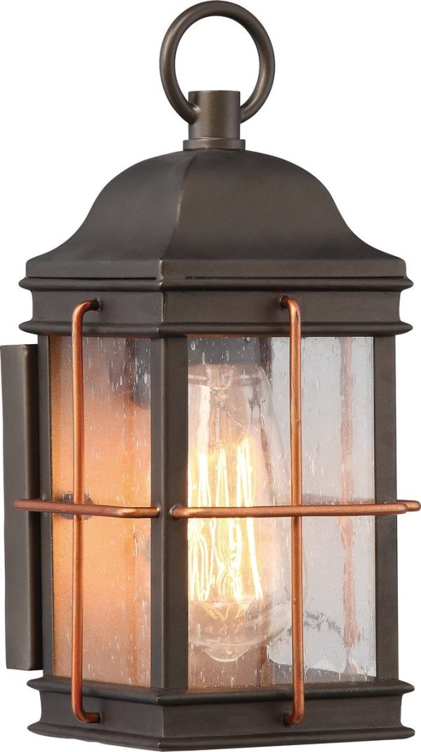 11 H Howell 1-Light Outdoor Bronze   Copper Accents Discount