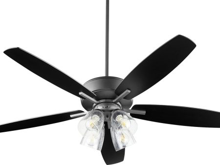 52 W Breeze 4-light LED Ceiling Fan Noir For Discount