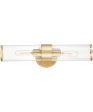 Crosby 2-Light Wall Sconce Satin Brass For Sale