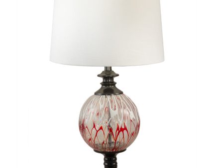 Halen Globe Painted Crystal Table Lamp Online now