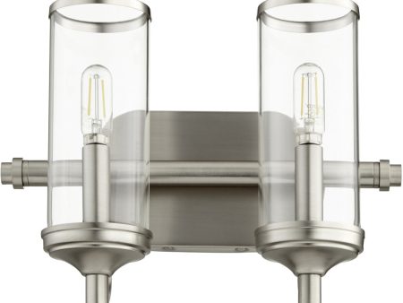 13 W Collins 2-light Bath Vanity Light Satin Nickel on Sale