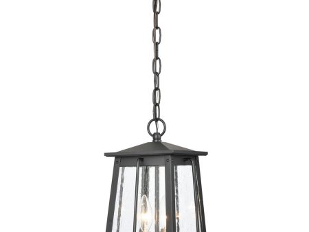 Kirkdale 2-Light Outdoor Hanging  Matte Black   Natural Brass on Sale