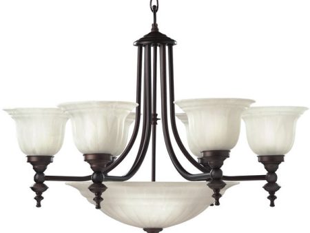 27 w Richland 6-Light Chandelier Royal Bronze Online now