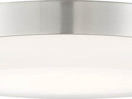 11 W Pi 1-Light LED Close-to-Ceiling Brushed Nickel Online Sale