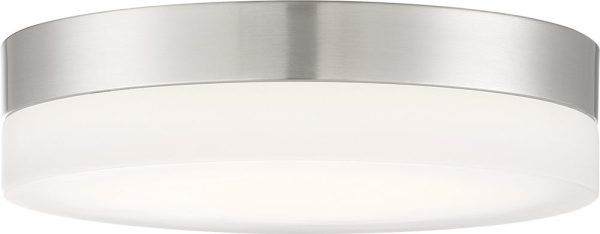 11 W Pi 1-Light LED Close-to-Ceiling Brushed Nickel Online Sale