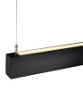 42 W Task 1-Light Island Linear Pendant Black For Discount