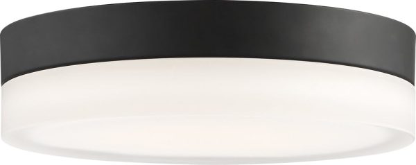 11 W Pi 1-Light LED Close-to-Ceiling Black For Sale