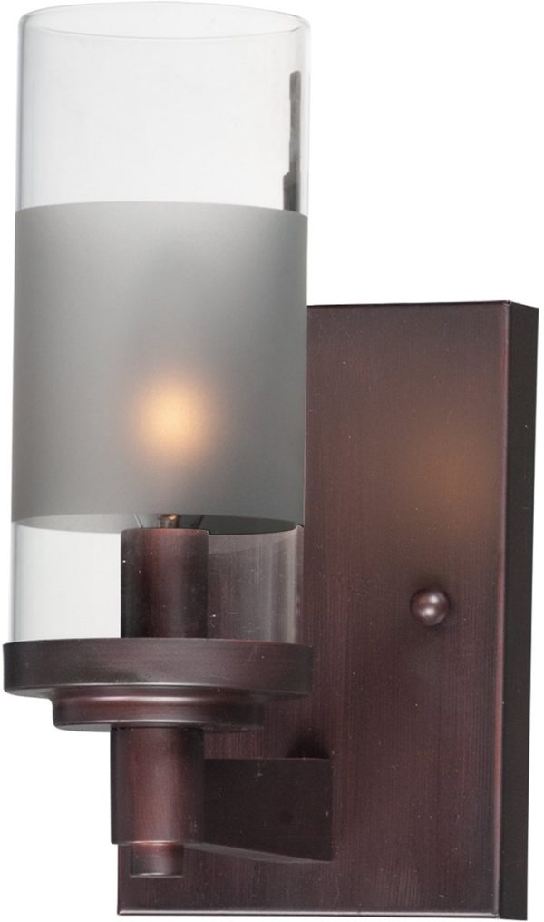 4 W Crescendo 1-Light Wall Sconce Oil Rubbed Bronze For Discount