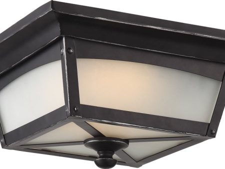 11 W Essex 1-Light Close-to-Ceiling Sterling Black Online Hot Sale