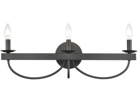 Williamson 3-Light Vanity-Light Black Fashion