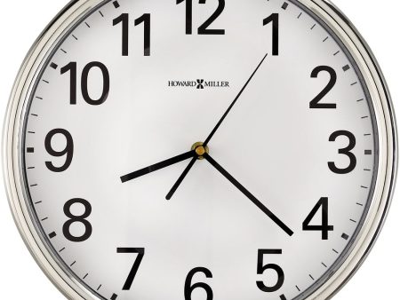 12 H Hamilton Wall Clock Polished Silver Tone Online Sale