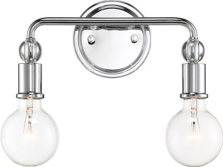 14 W Bounce 2-Light Vanity & Wall Polished Nickel Online