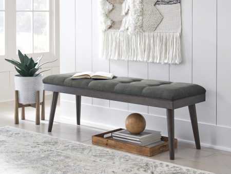 19 H Ashlock Accent Bench Charcoal Brown Hot on Sale