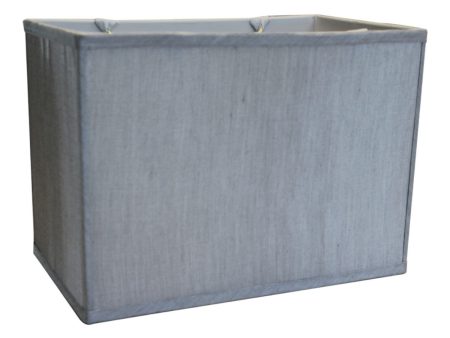 14 W x 10 H Rectangular Drum Lampshade Softback Gray Online