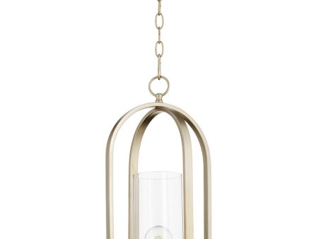 10 W Collins 1-light Pendant Aged Brass For Sale