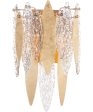 11 W Majestic 3-Light Wall Sconce Gold Leaf Hot on Sale