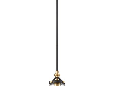 Dunkirk 1-Light pendant  Matte Black   Satin Brass Online