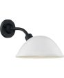 11 H South Street 1-Light Outdoor Gloss White   Textured Black Fashion