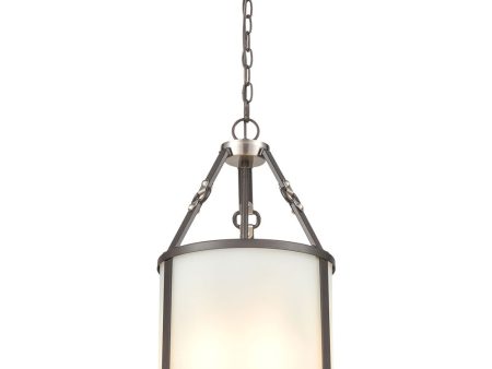 Armstrong Grove 3-Light pendant  Espresso Brown   Satin Nickel For Cheap