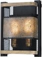 10 W Boundry 2-Light Wall Sconce Black   Barn Wood   Antique Brass Discount