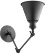 7 W 1-light Wall Mount Light Fixture Noir Supply