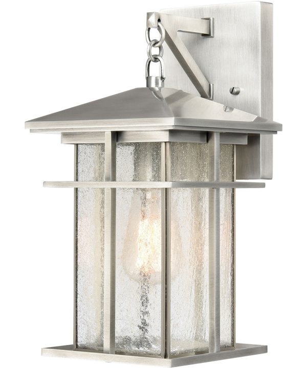 Oak Park 1-Light Outdoor Sconce  Antique Brushed Aluminum Cheap