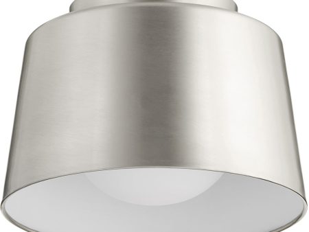 11 W 1-light Ceiling Flush Mount Satin Nickel Fashion