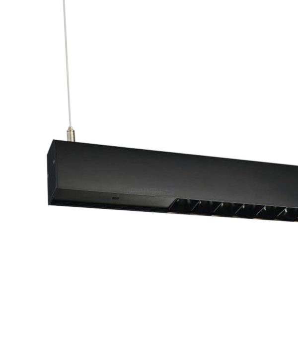 42 W Task 1-Light Island Linear Pendant Black For Discount