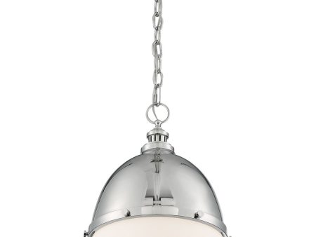 13 W Ronan 1-Light Pendant Polished Nickel on Sale