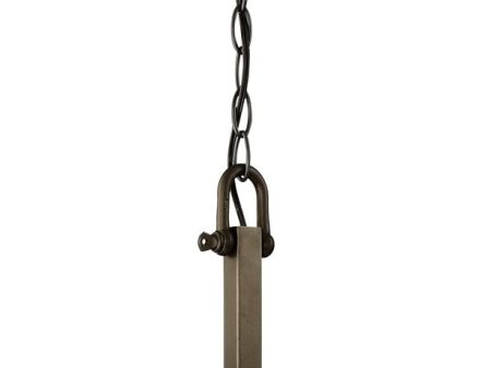 11 W Winchester 1-Light Pendant Bronze For Sale