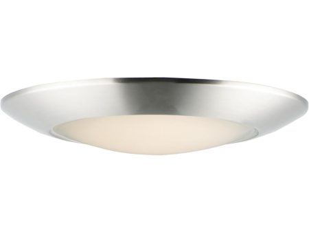 11 W Diverse Direct LED Flush Mount 3000K Non-T24 Satin Nickel Online Sale