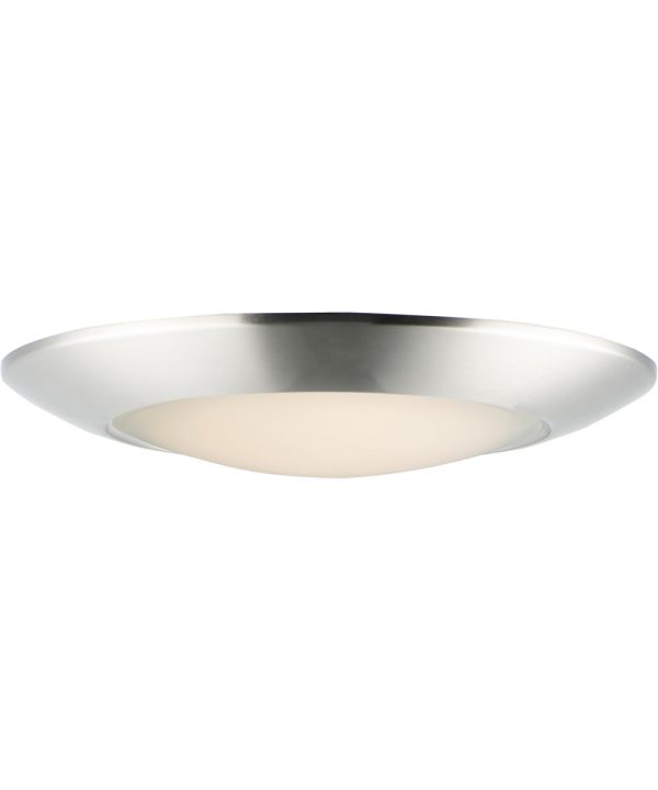 11 W Diverse Direct LED Flush Mount 3000K Non-T24 Satin Nickel Online Sale