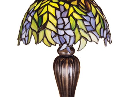 13 H Tiffany Honey Locust Mini Lamp For Discount