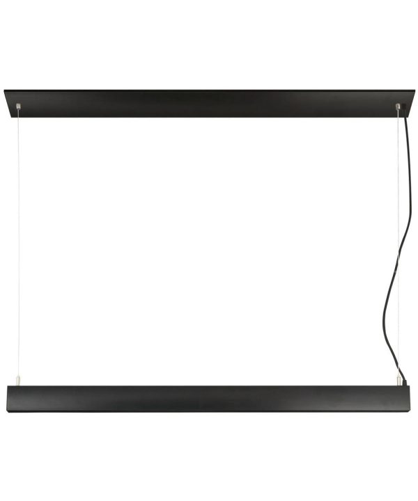 42 W Task 1-Light Island Linear Pendant Black For Discount