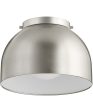 11 W 1-light Ceiling Flush Mount Satin Nickel Supply