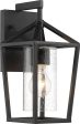 12 H Hopewell 1-Light Outdoor Matte Black Fashion