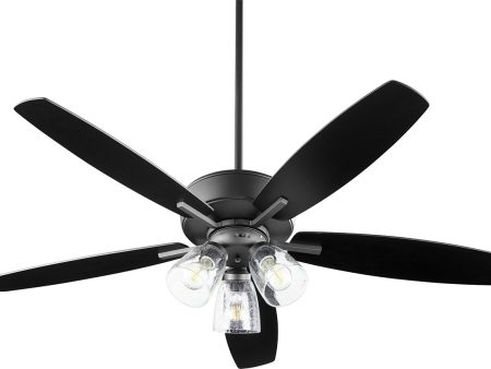 52 W Breeze 3-light LED Ceiling Fan Noir For Discount