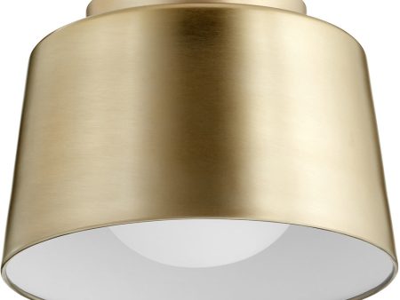 11 W 1-light Ceiling Flush Mount Aged Brass Sale