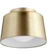 11 W 1-light Ceiling Flush Mount Aged Brass Sale