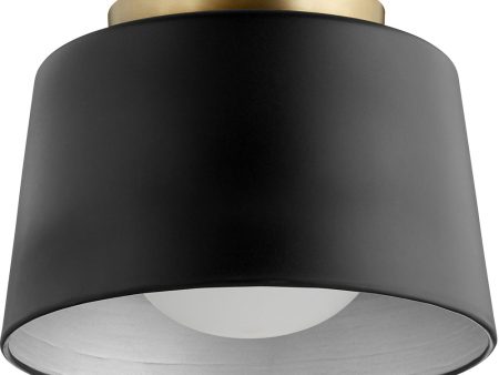 11 W 1-light Ceiling Flush Mount Noir For Discount