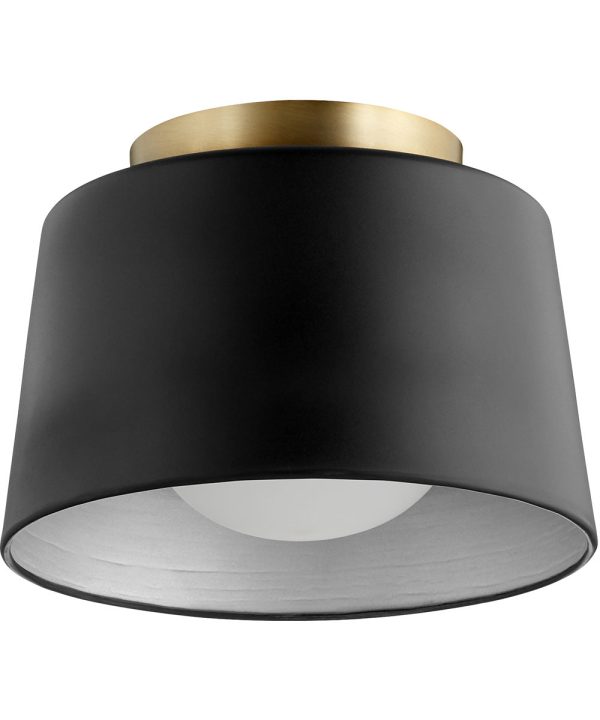 11 W 1-light Ceiling Flush Mount Noir For Discount