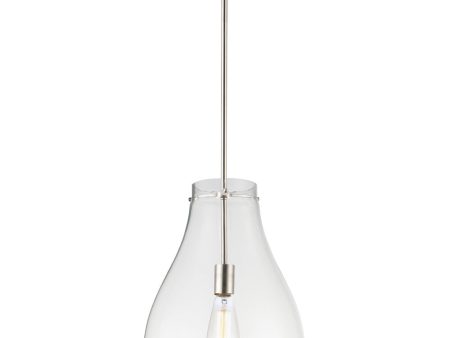 12 W Gourd 1-Light Pendant Satin Nickel on Sale