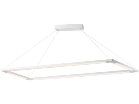 56 W Rotator 1-Light LED Pendant Matte White on Sale